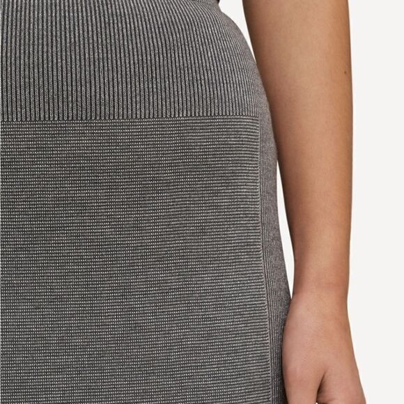 NWOT Oleana Silk & Merino Wool Knit Grey Pencil Skirt – M - Picture 3 of 11